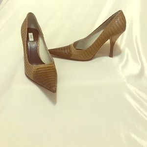 PRADA PYTHON BEIGE/BROWN PUMPS